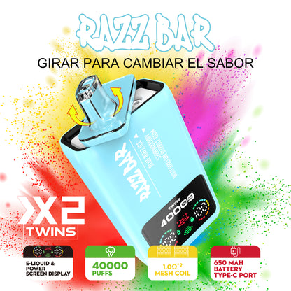 RazzBar 40000 Puffs (X2 Dual Tank )