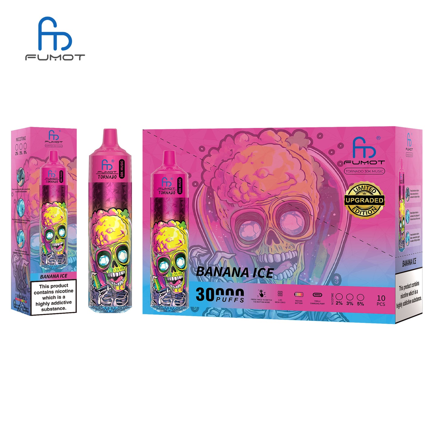 Fumot Tornado 30K Music Disposable Vape