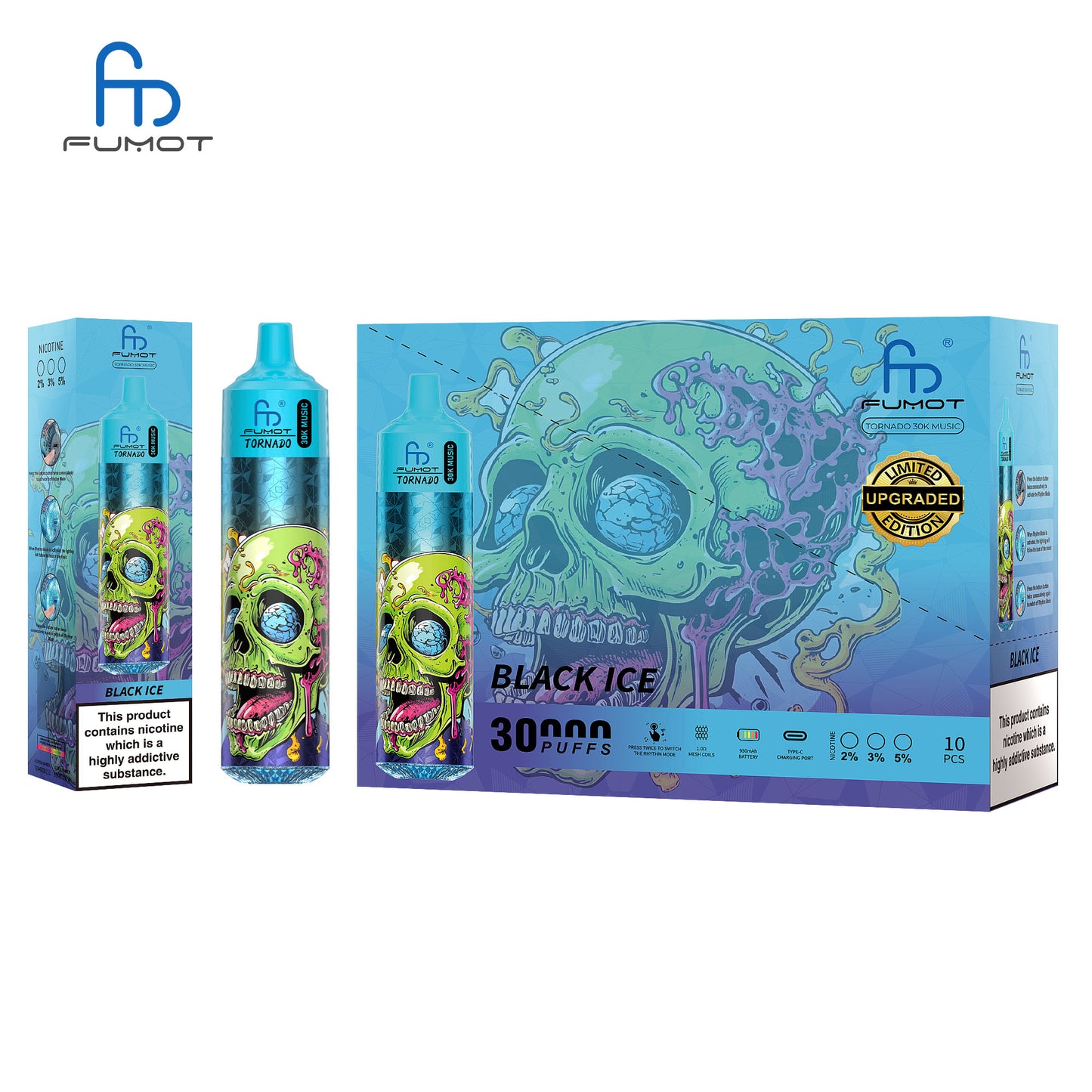 Fumot Tornado 30K Music Disposable Vape