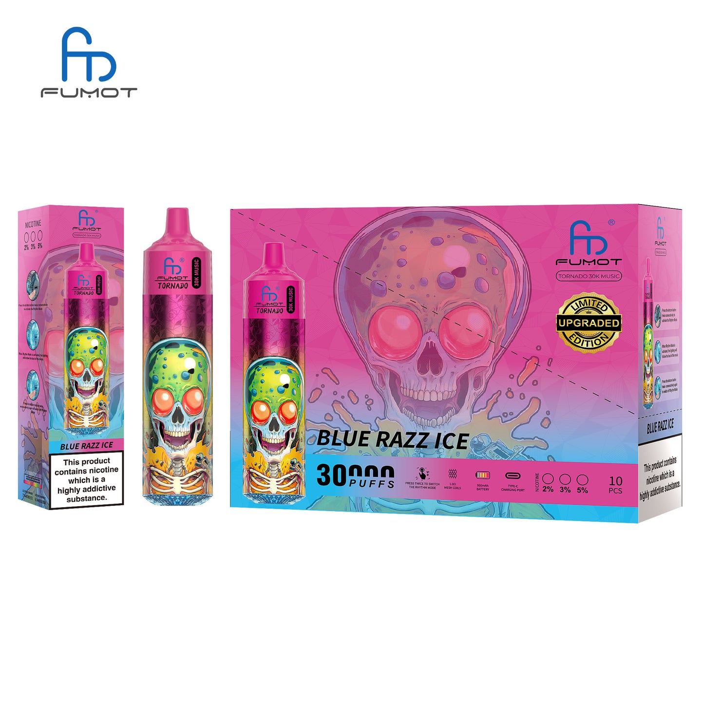 Fumot Tornado 30K Music Disposable Vape