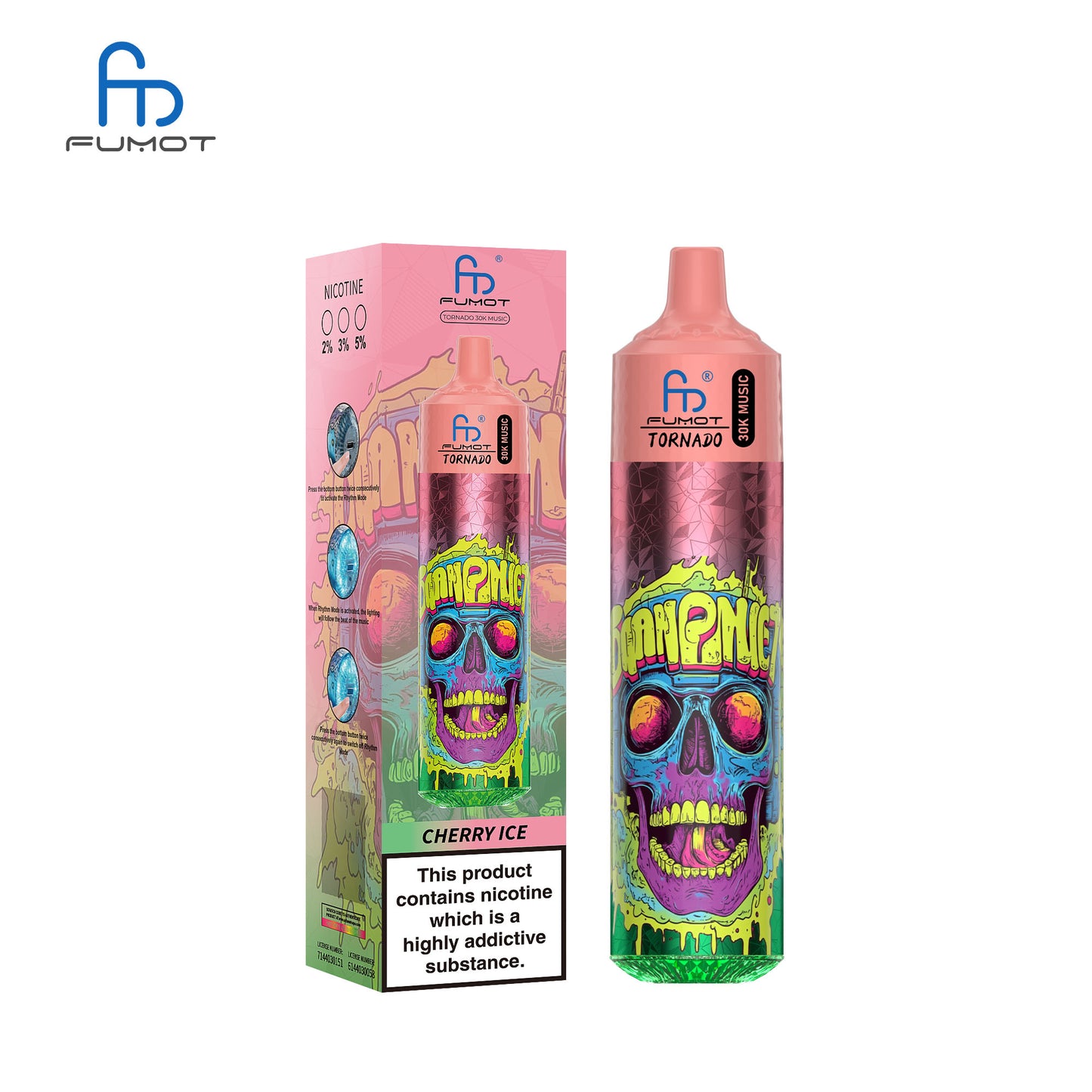 Fumot Tornado 30K Music Disposable Vape