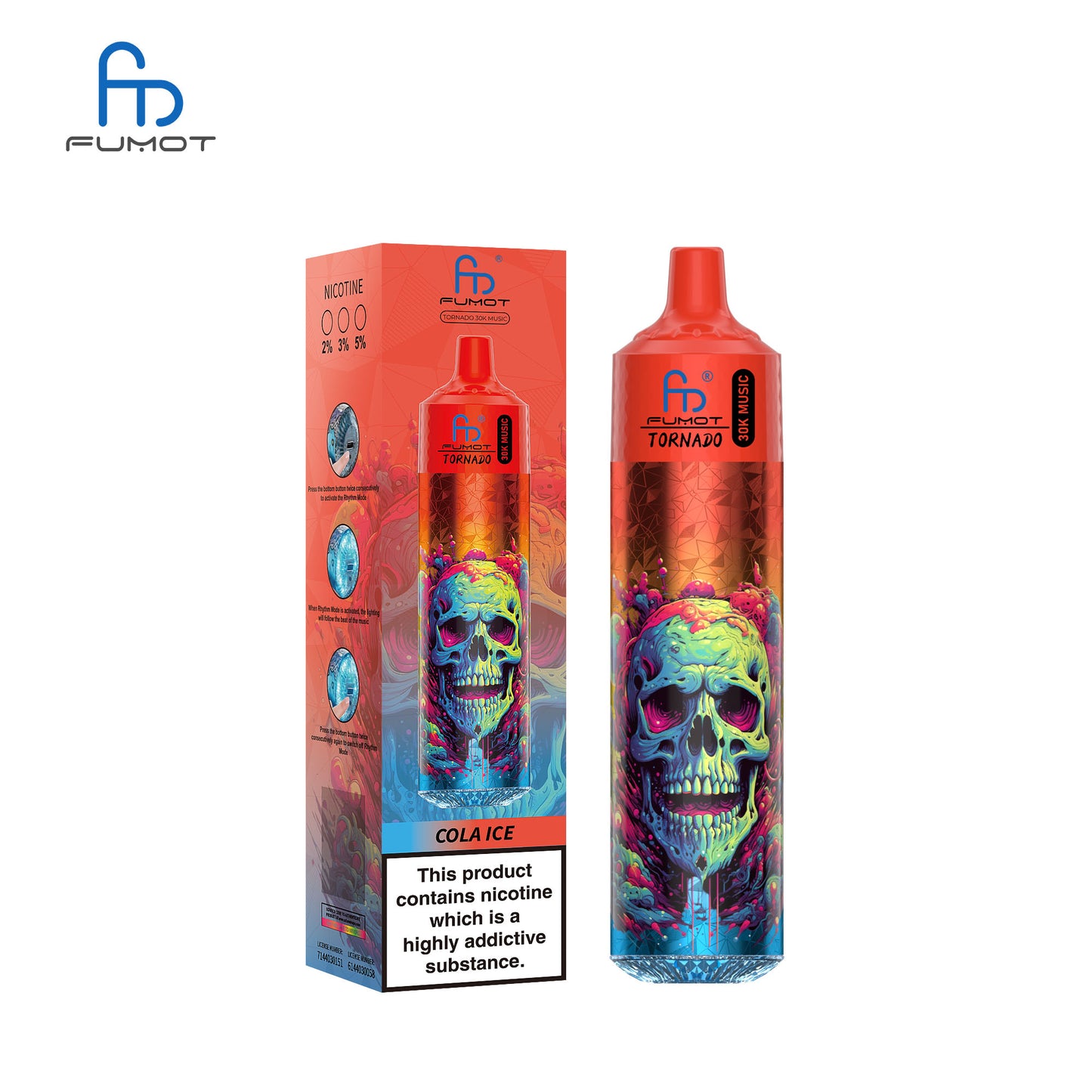 Fumot Tornado 30K Music Disposable Vape