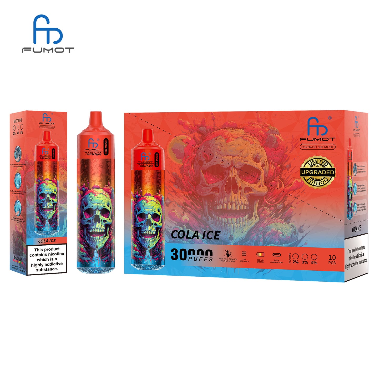 Fumot Tornado 30K Music Disposable Vape