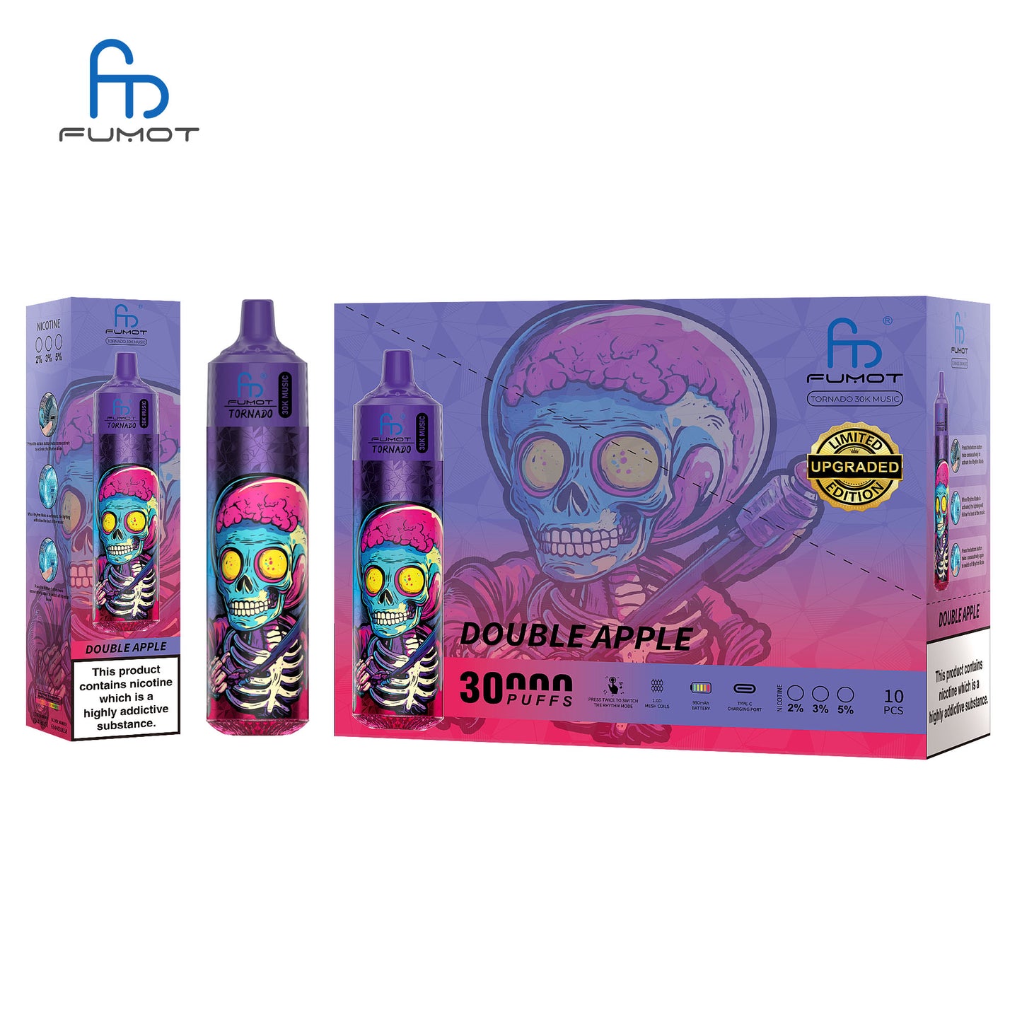 Fumot Tornado 30K Music Disposable Vape