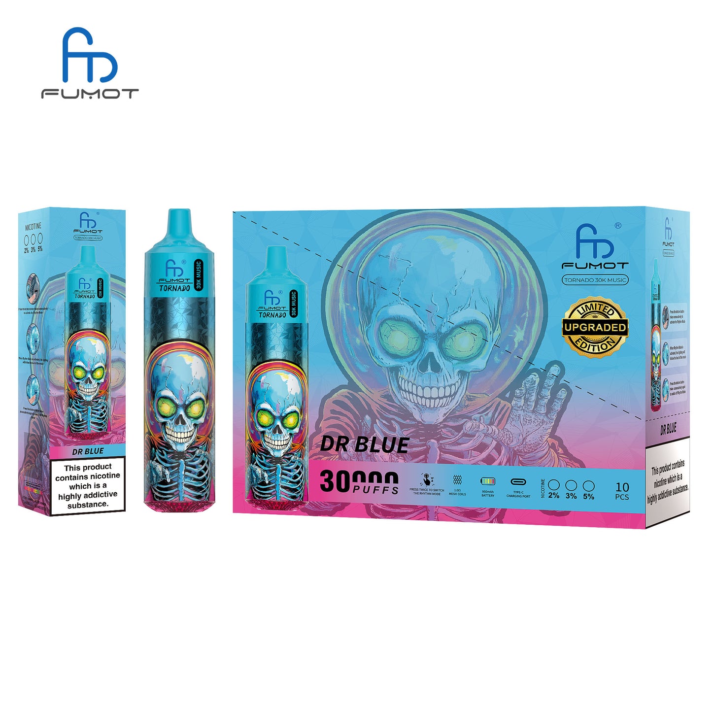 Fumot Tornado 30K Music Disposable Vape