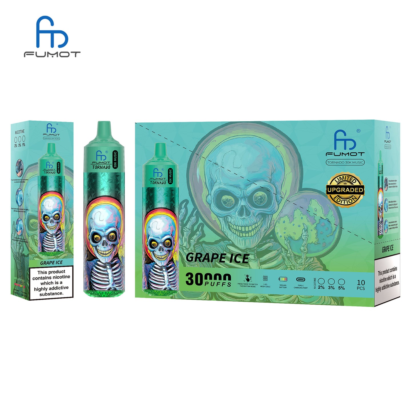 Fumot Tornado 30K Music Disposable Vape