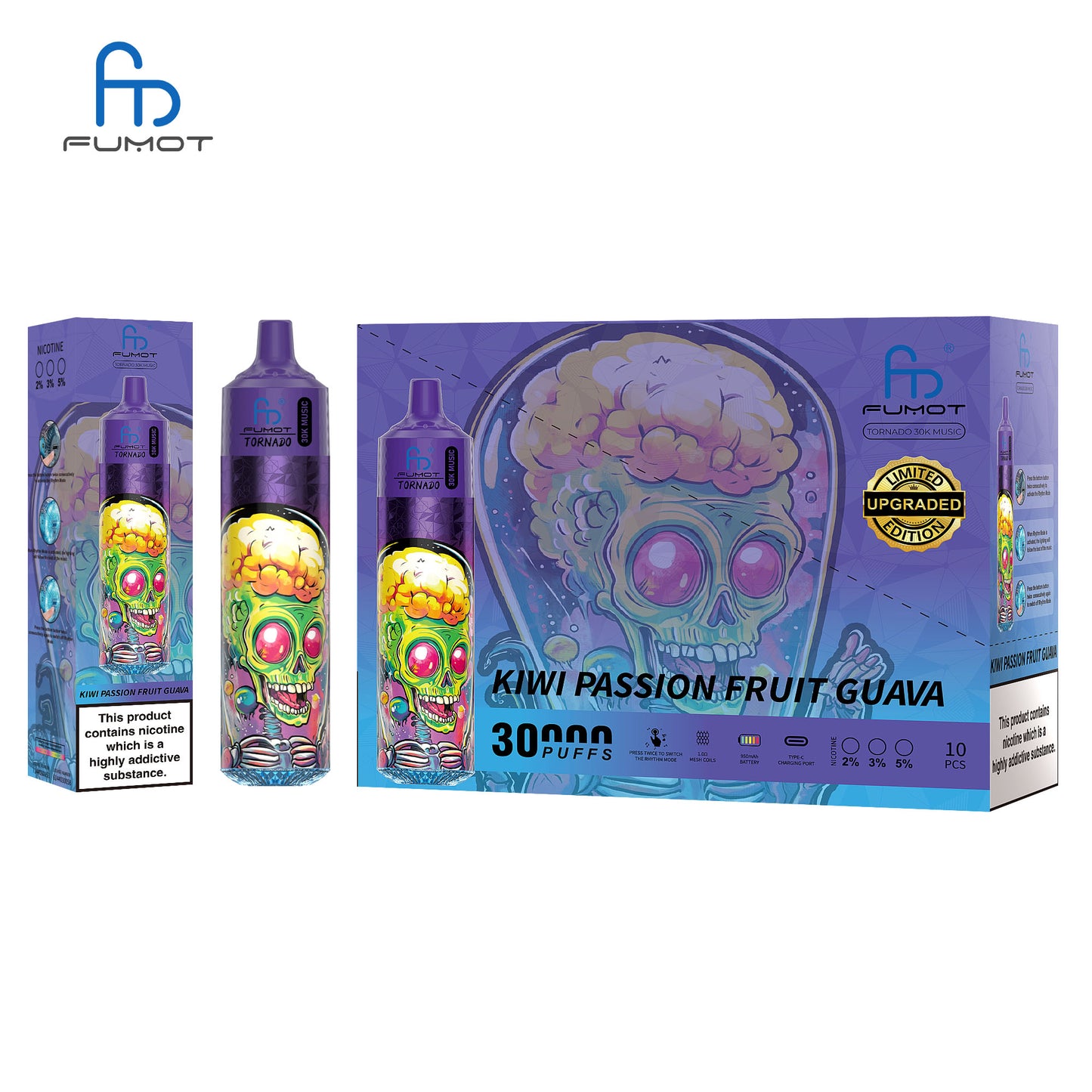 Fumot Tornado 30K Music Disposable Vape