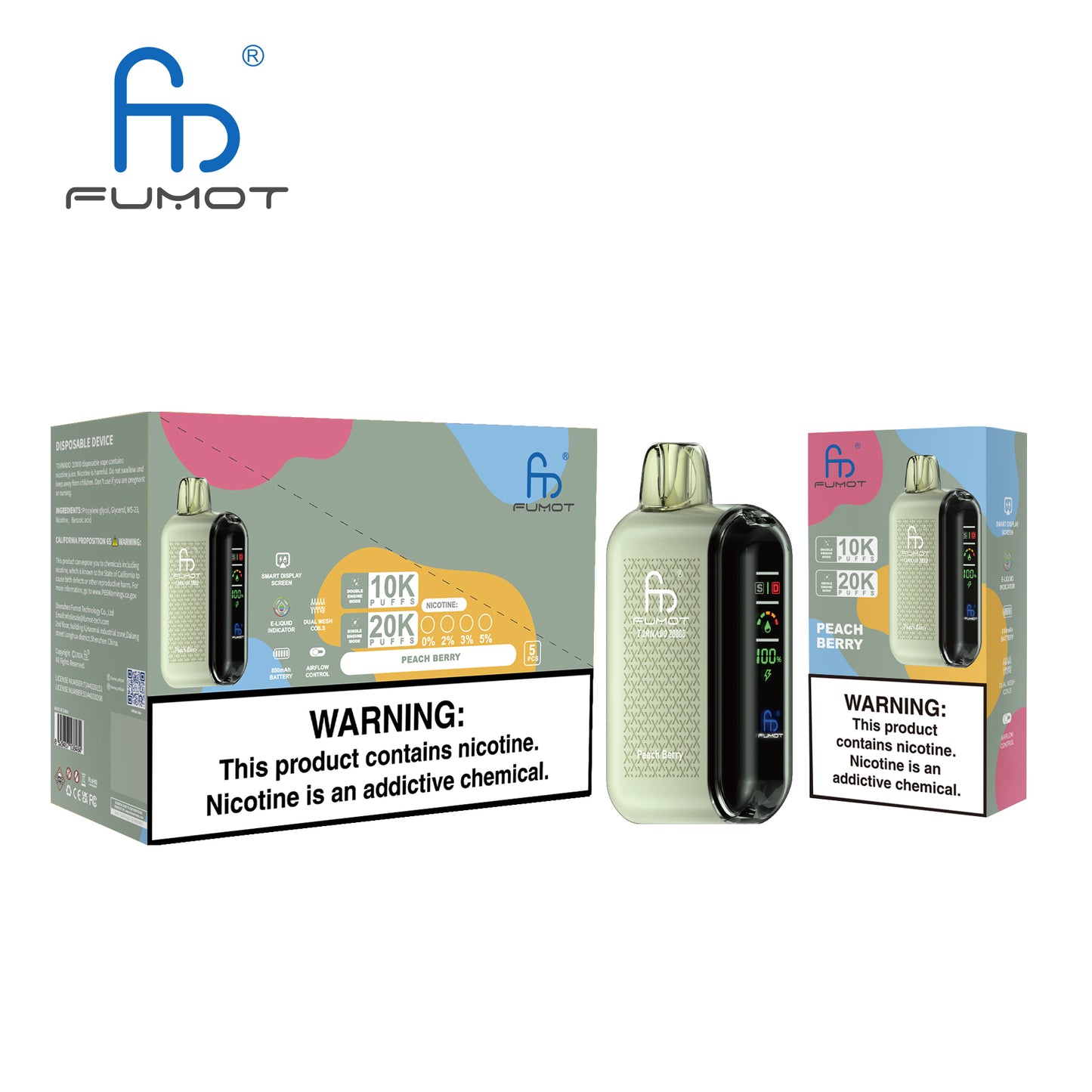 RandM Fumot Tornado 20000 Puffs Disposable Vape
