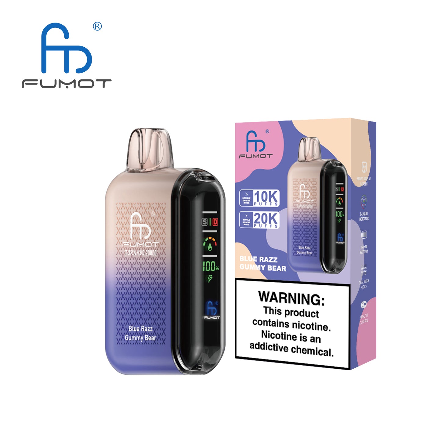 RandM Fumot Tornado 20000 Puffs Disposable Vape