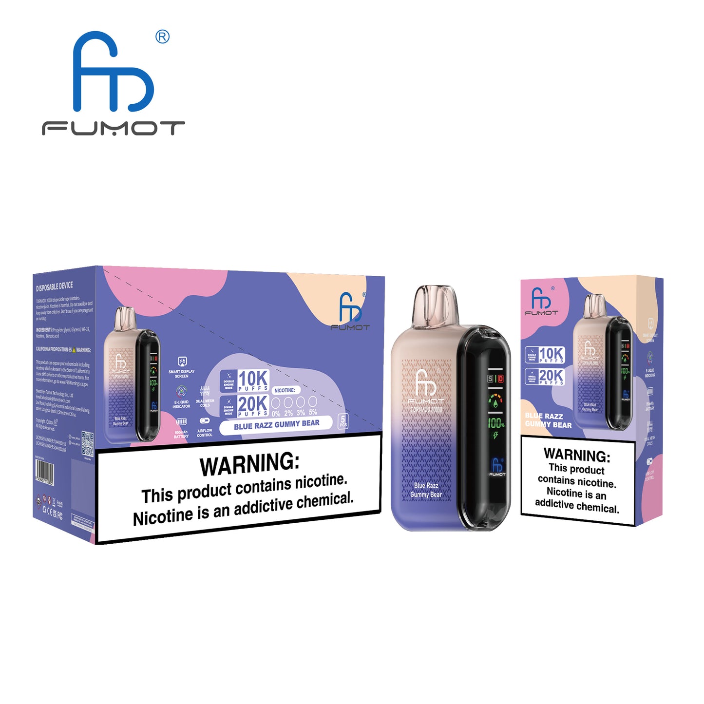 RandM Fumot Tornado 20000 Puffs Disposable Vape