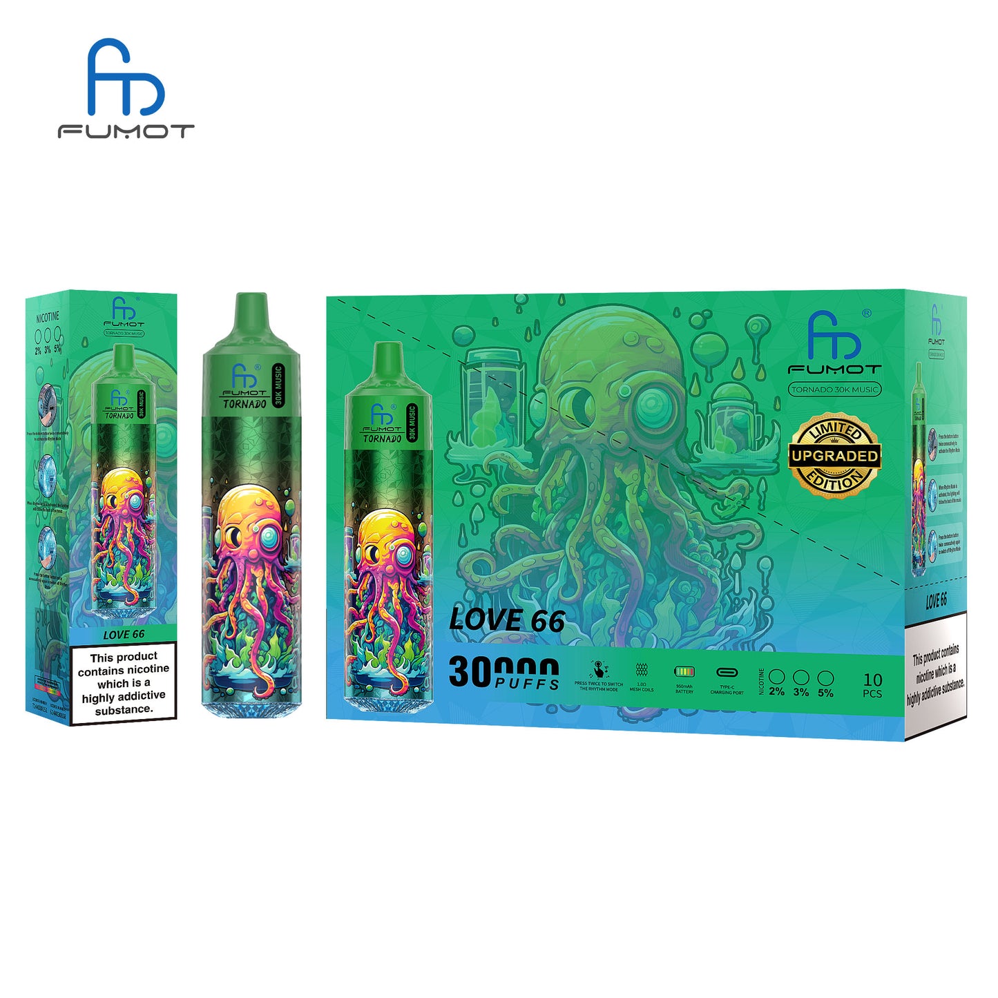 Fumot Tornado 30K Music Disposable Vape