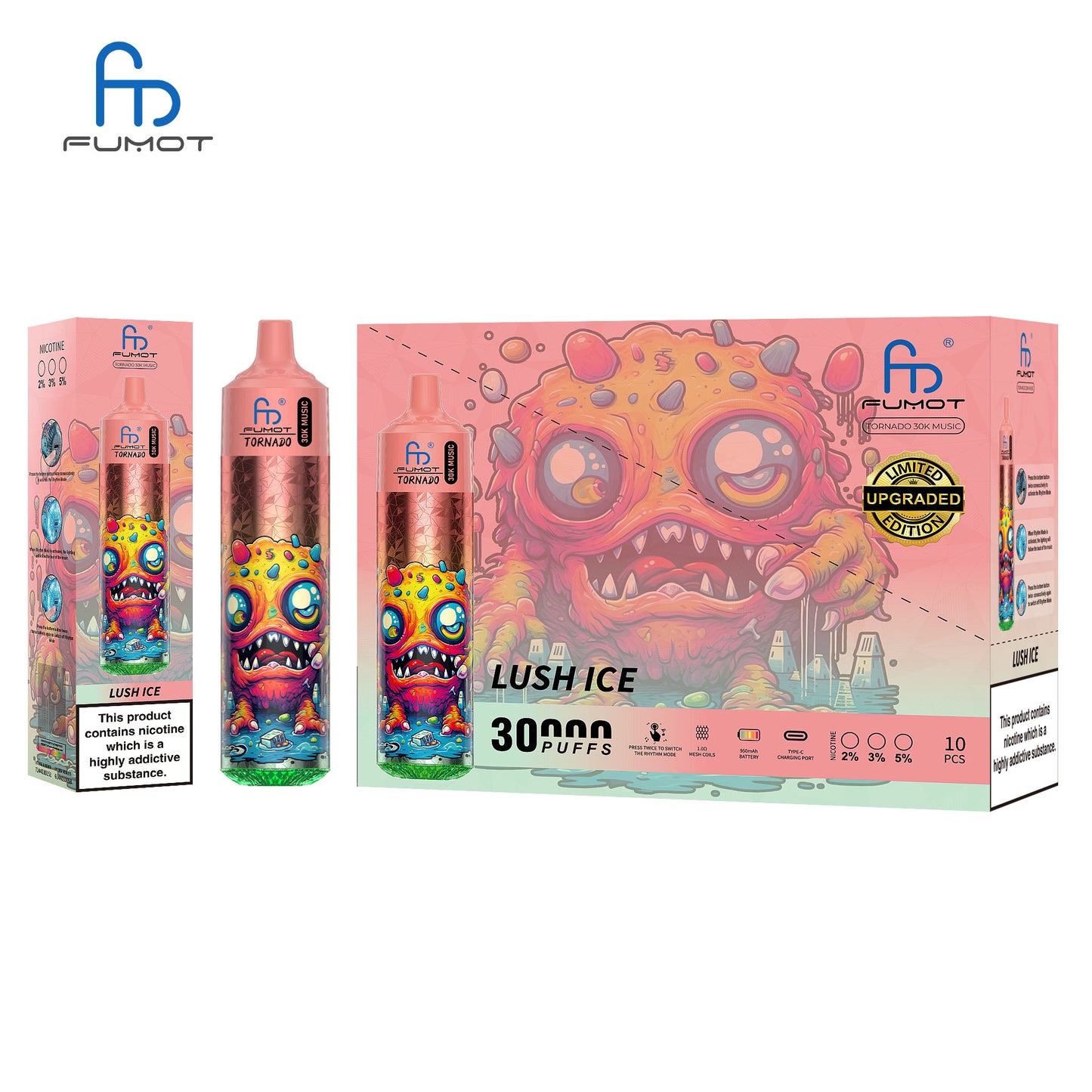 Fumot Tornado 30K Music Disposable Vape