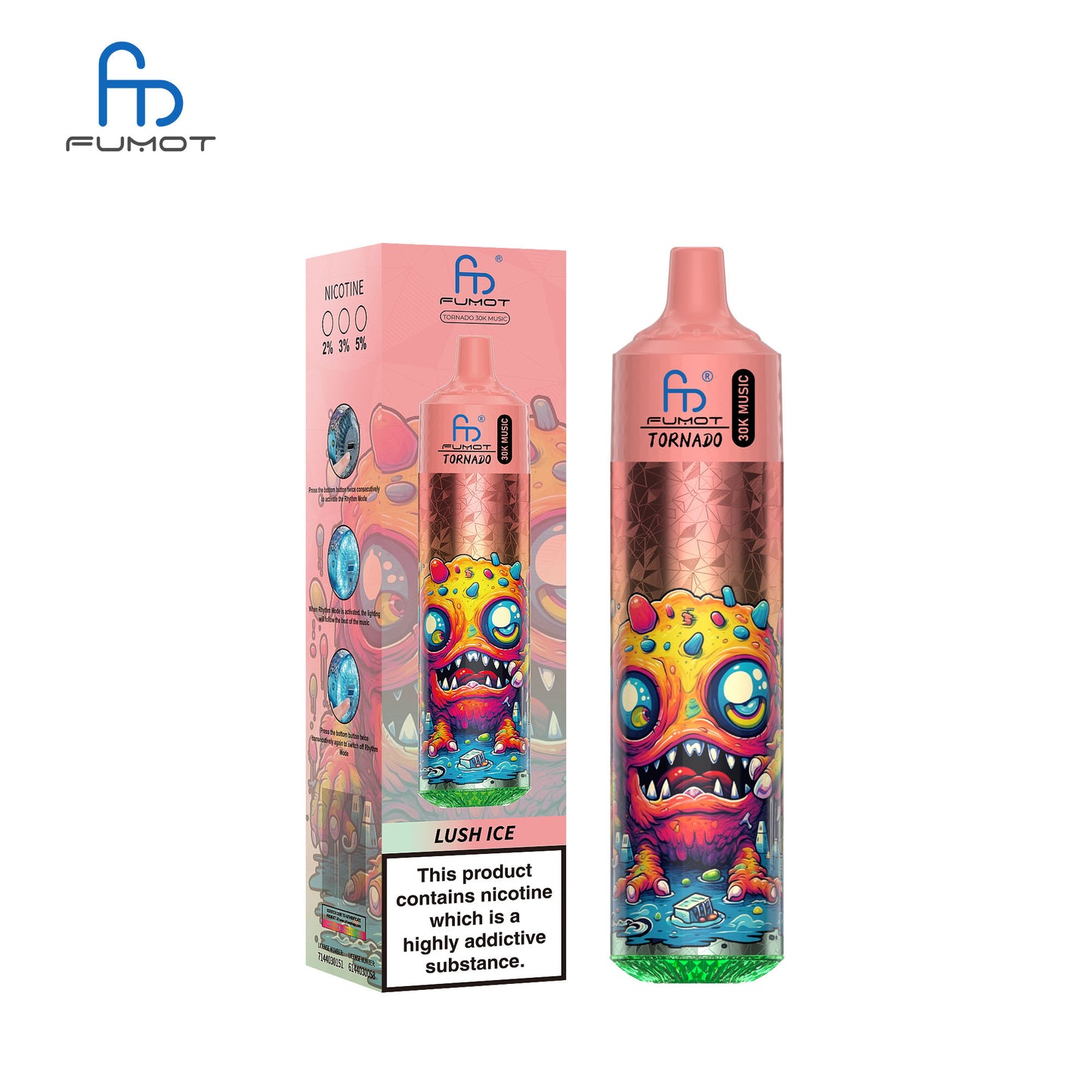 Fumot Tornado 30K Music Disposable Vape