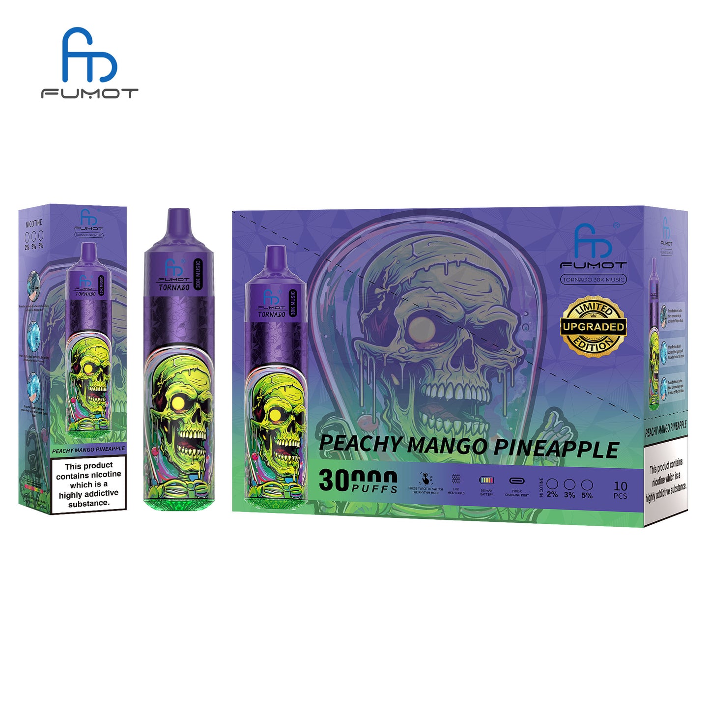 Fumot Tornado 30K Music Disposable Vape