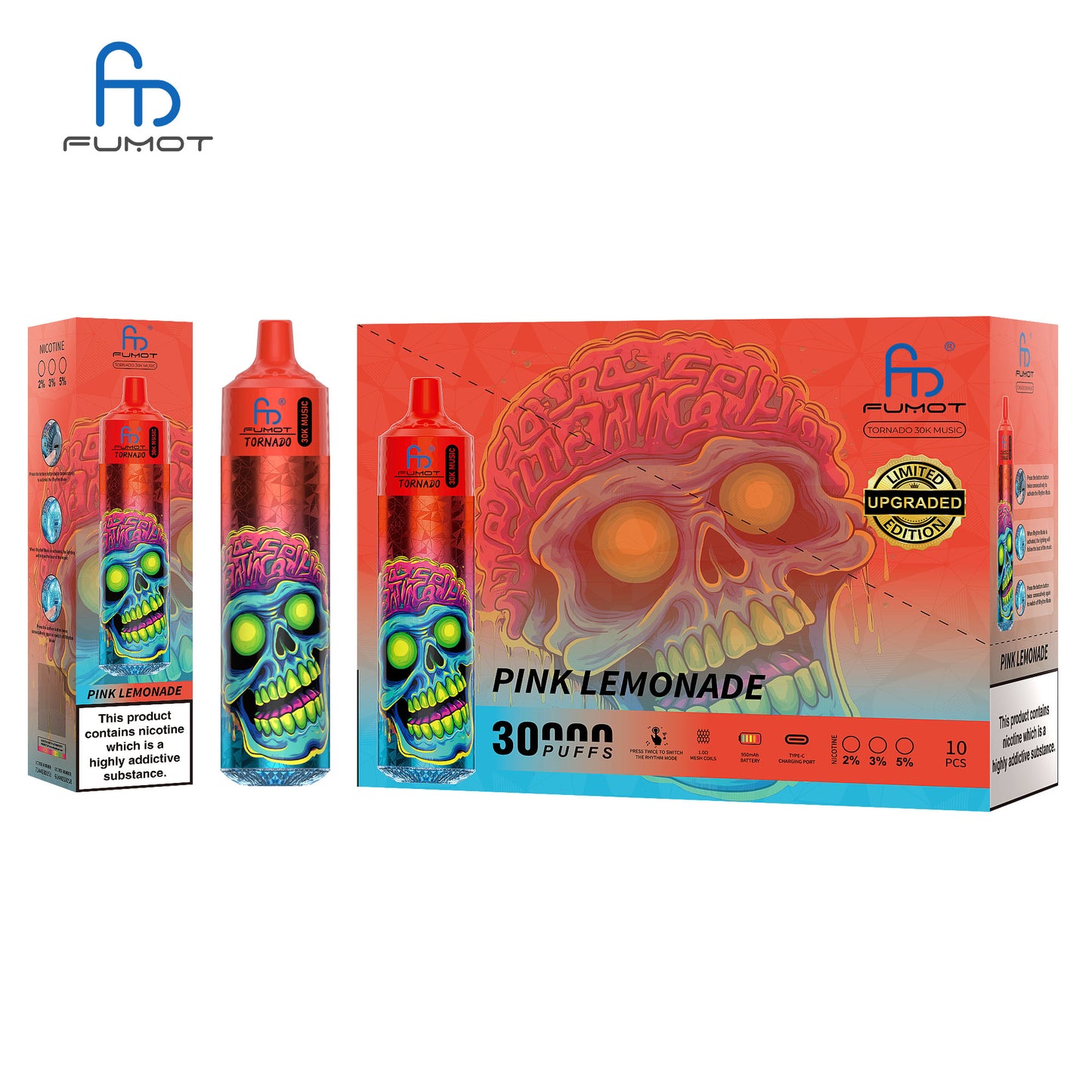 Fumot Tornado 30K Music Disposable Vape