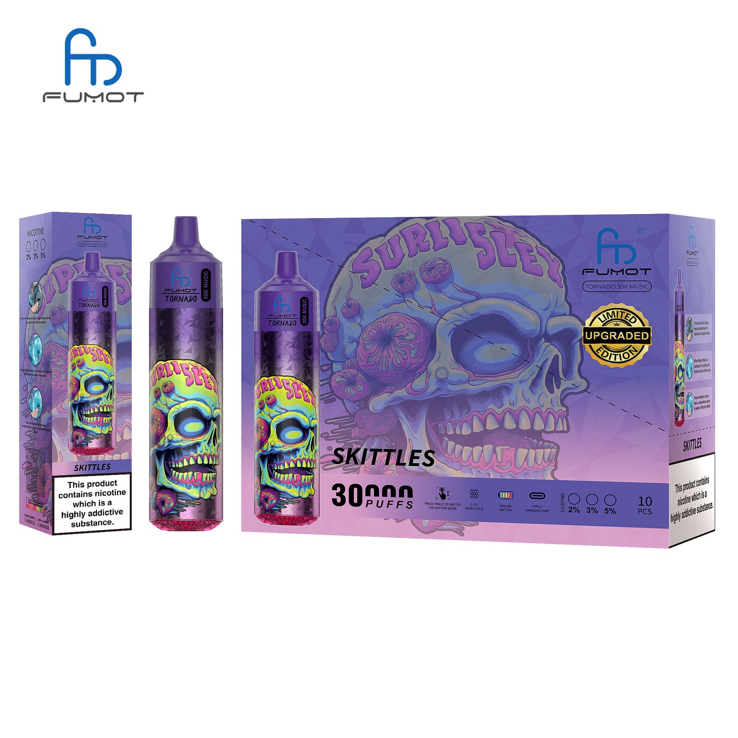 Fumot Tornado 30K Music Disposable Vape