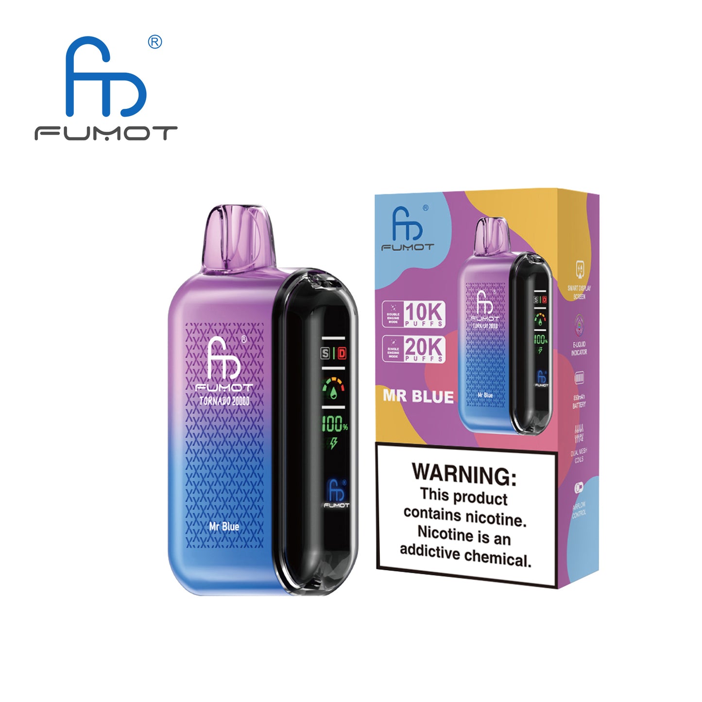 RandM Fumot Tornado 20000 Puffs Disposable Vape