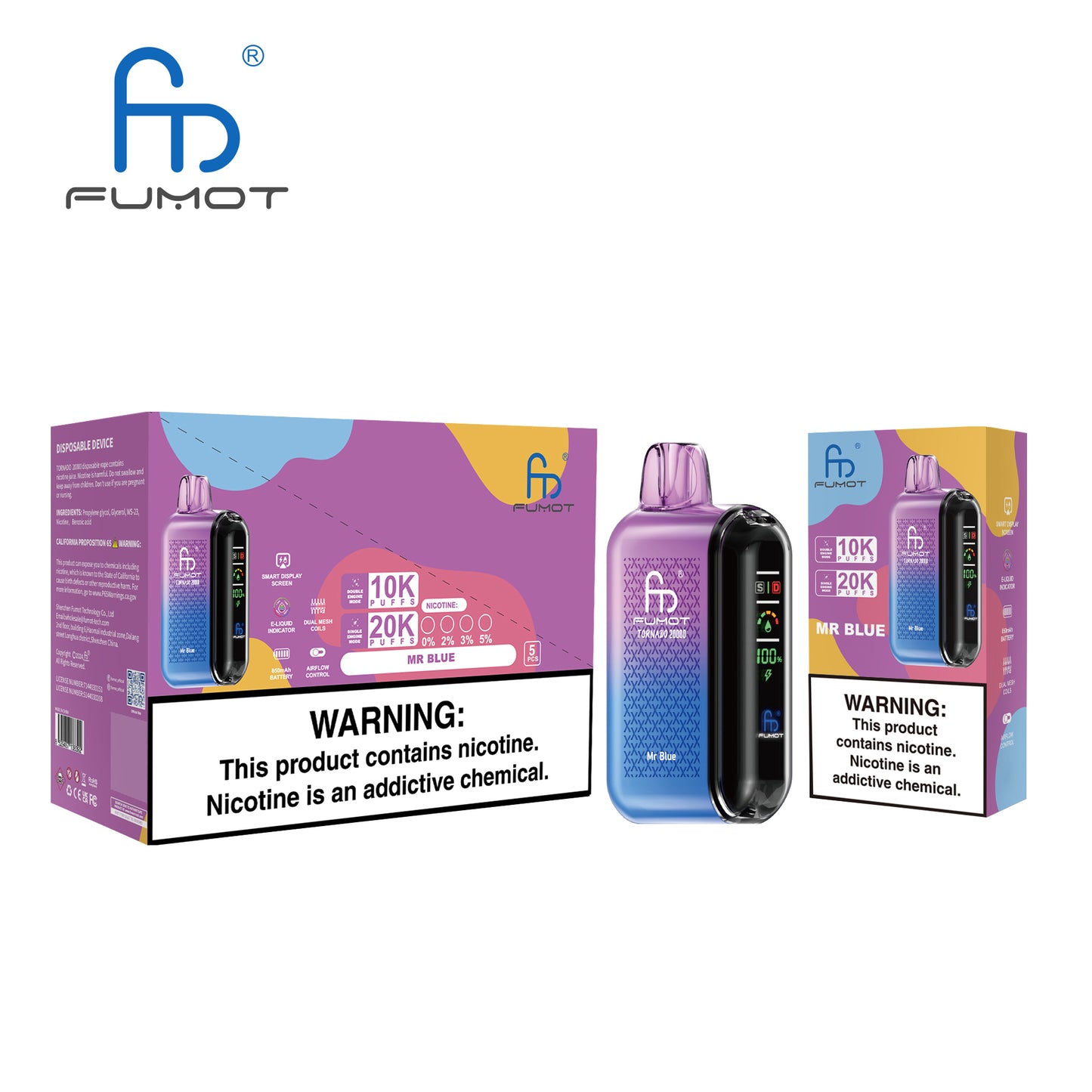 RandM Fumot Tornado 20000 Puffs Disposable Vape