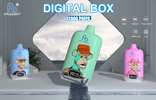 Fumot Digital Box 12000 Puffs Disposable Vape