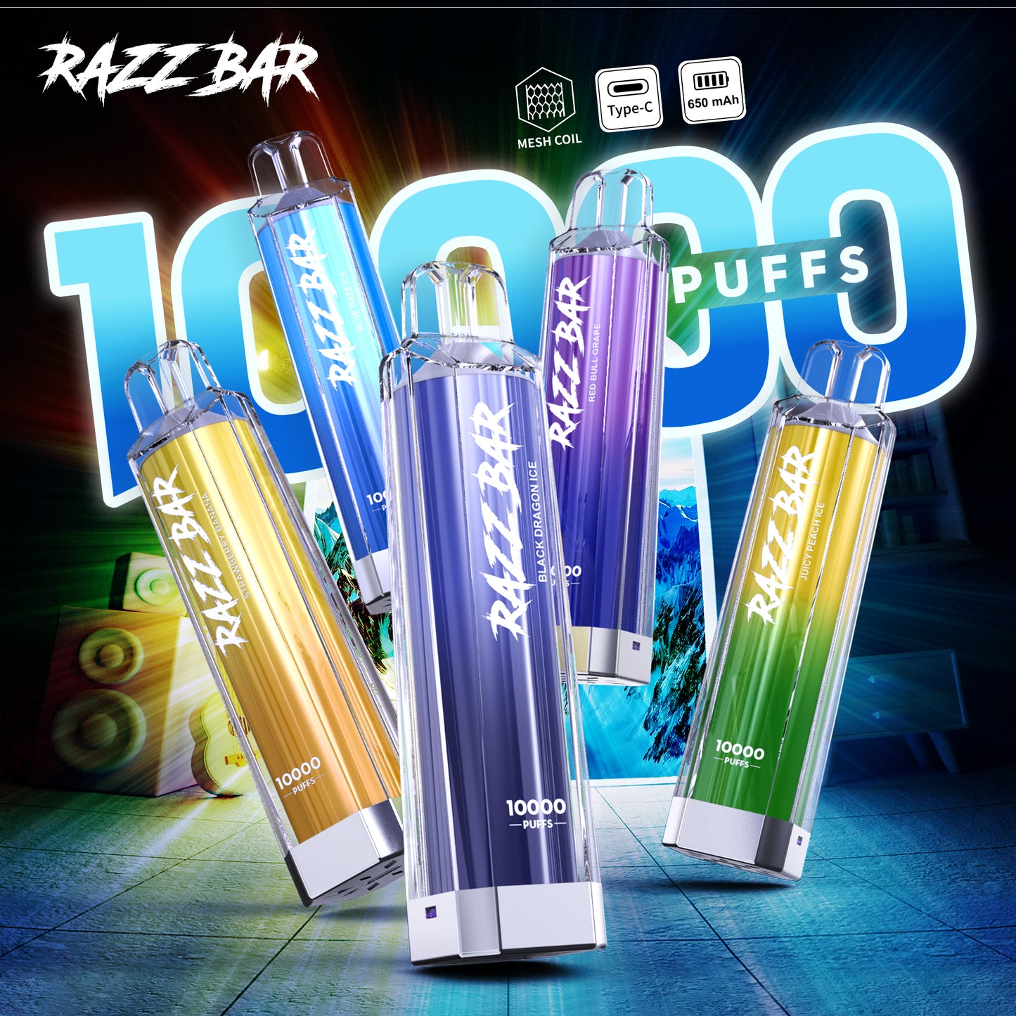 RazzBar Crystal 10000 Puff