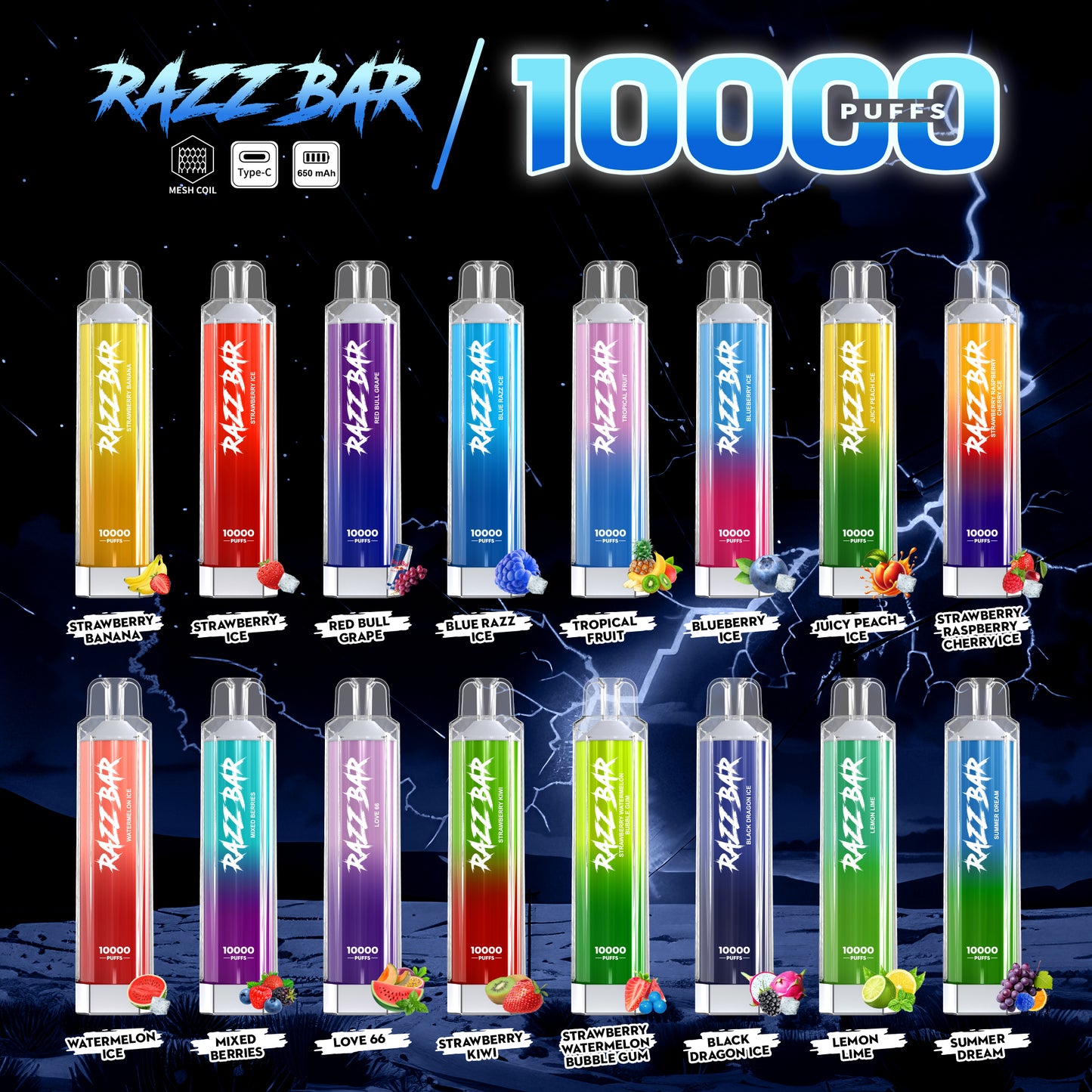 RazzBar Crystal 10000 Puff