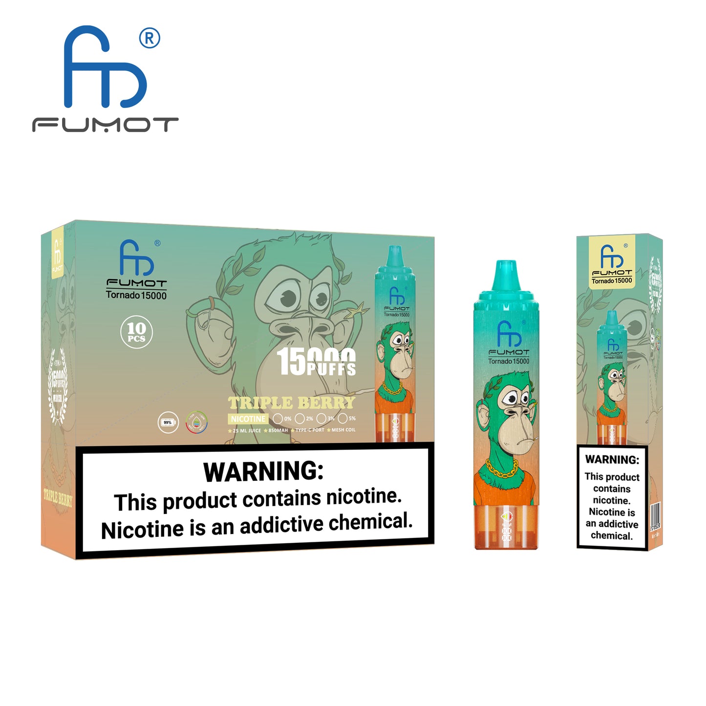 RandM Tornado 15000 | 2% nicotine