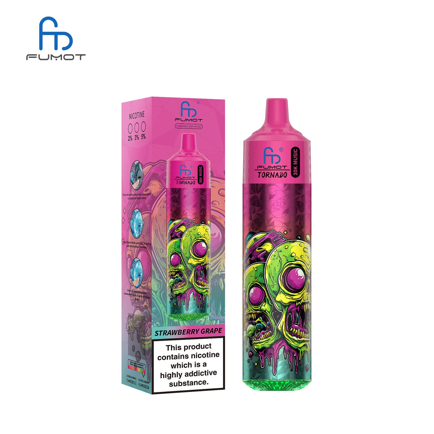 Fumot Tornado 30K Music Disposable Vape