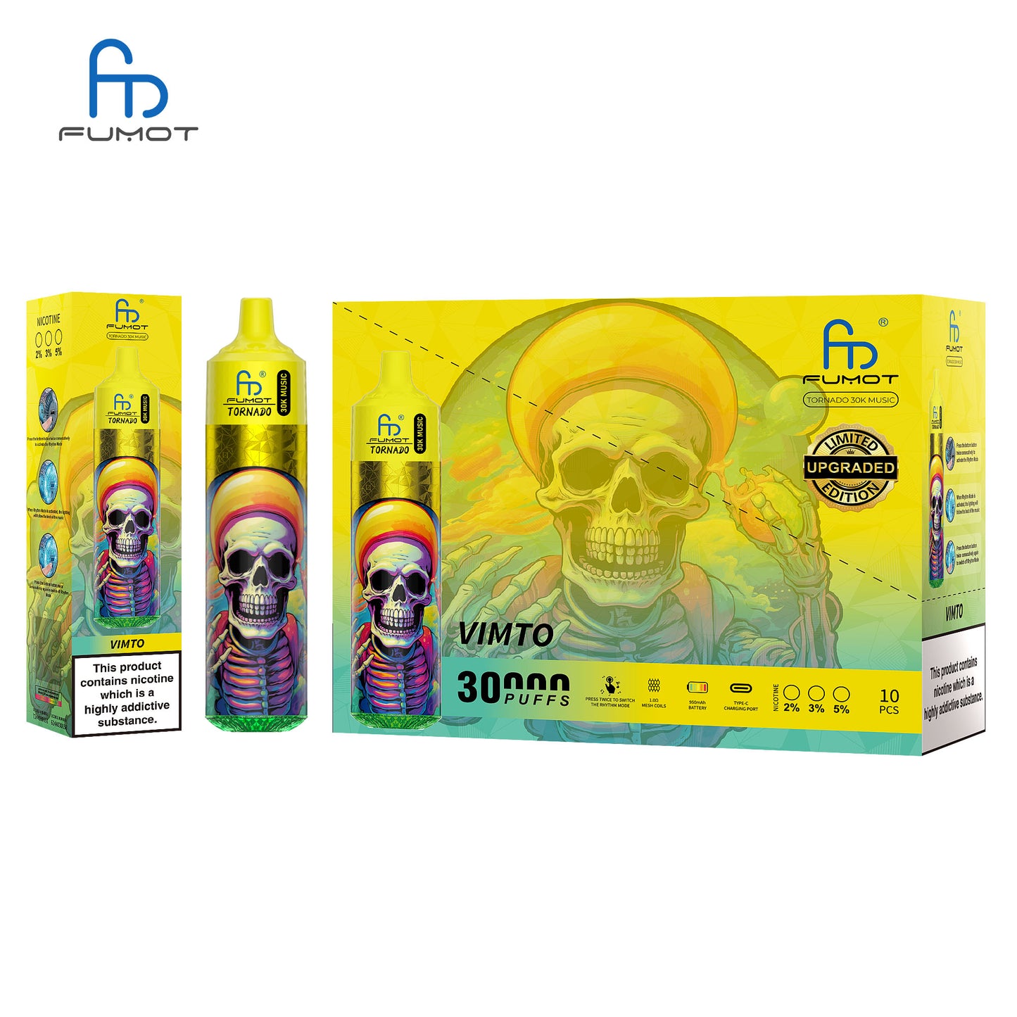 Fumot Tornado 30K Music Disposable Vape