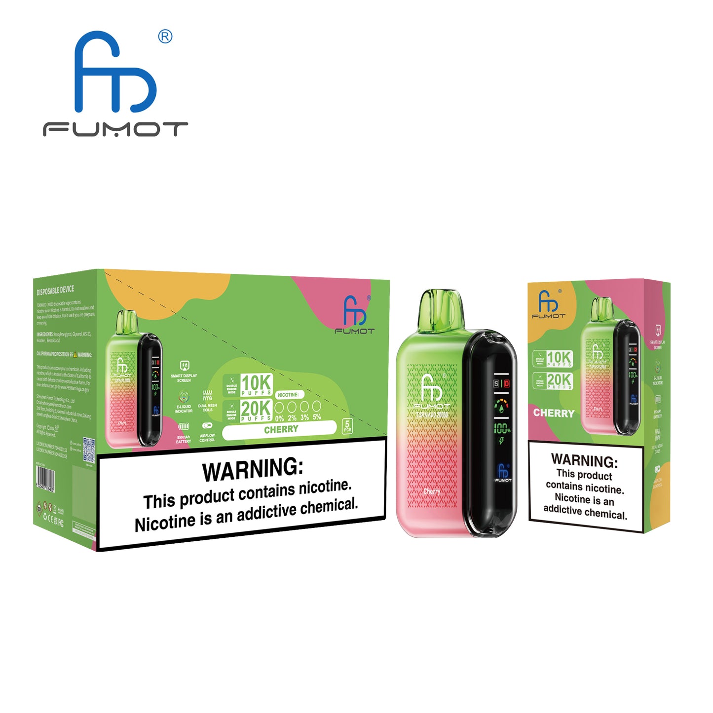 RandM Fumot Tornado 20000 Puffs Disposable Vape