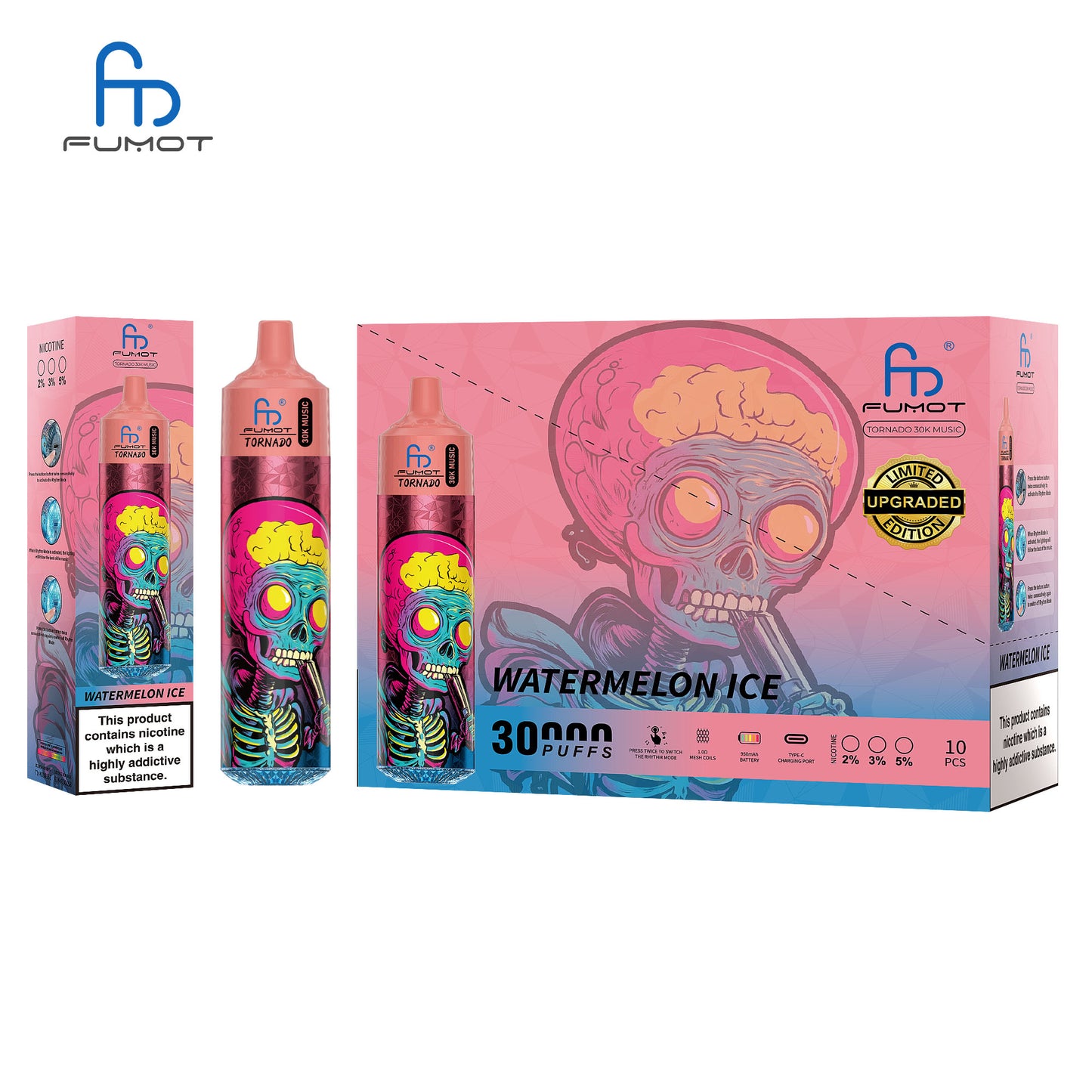 Fumot Tornado 30K Music Disposable Vape