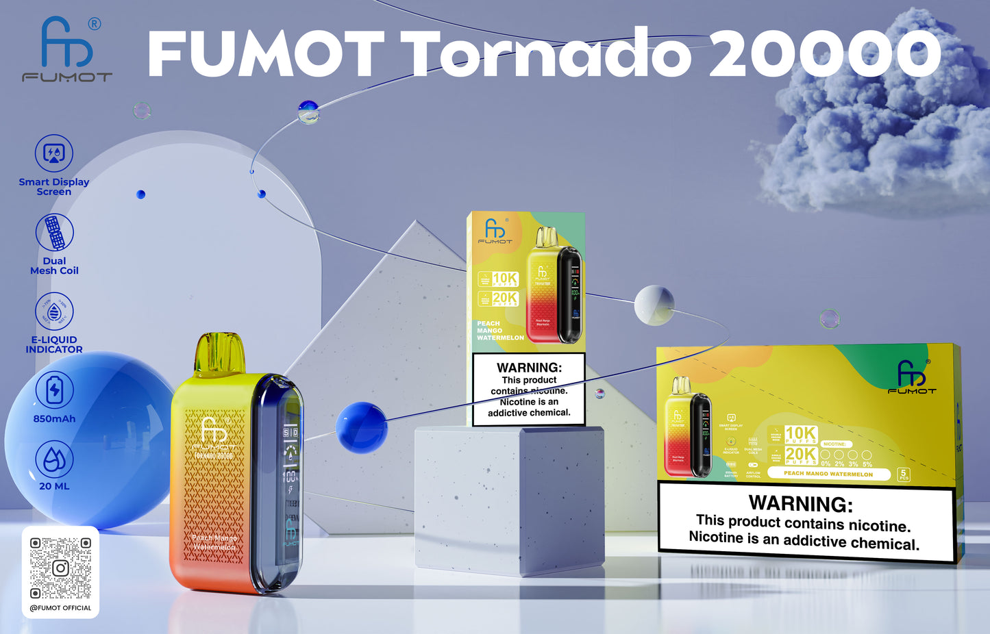 RandM Fumot Tornado 20000 Puffs Disposable Vape
