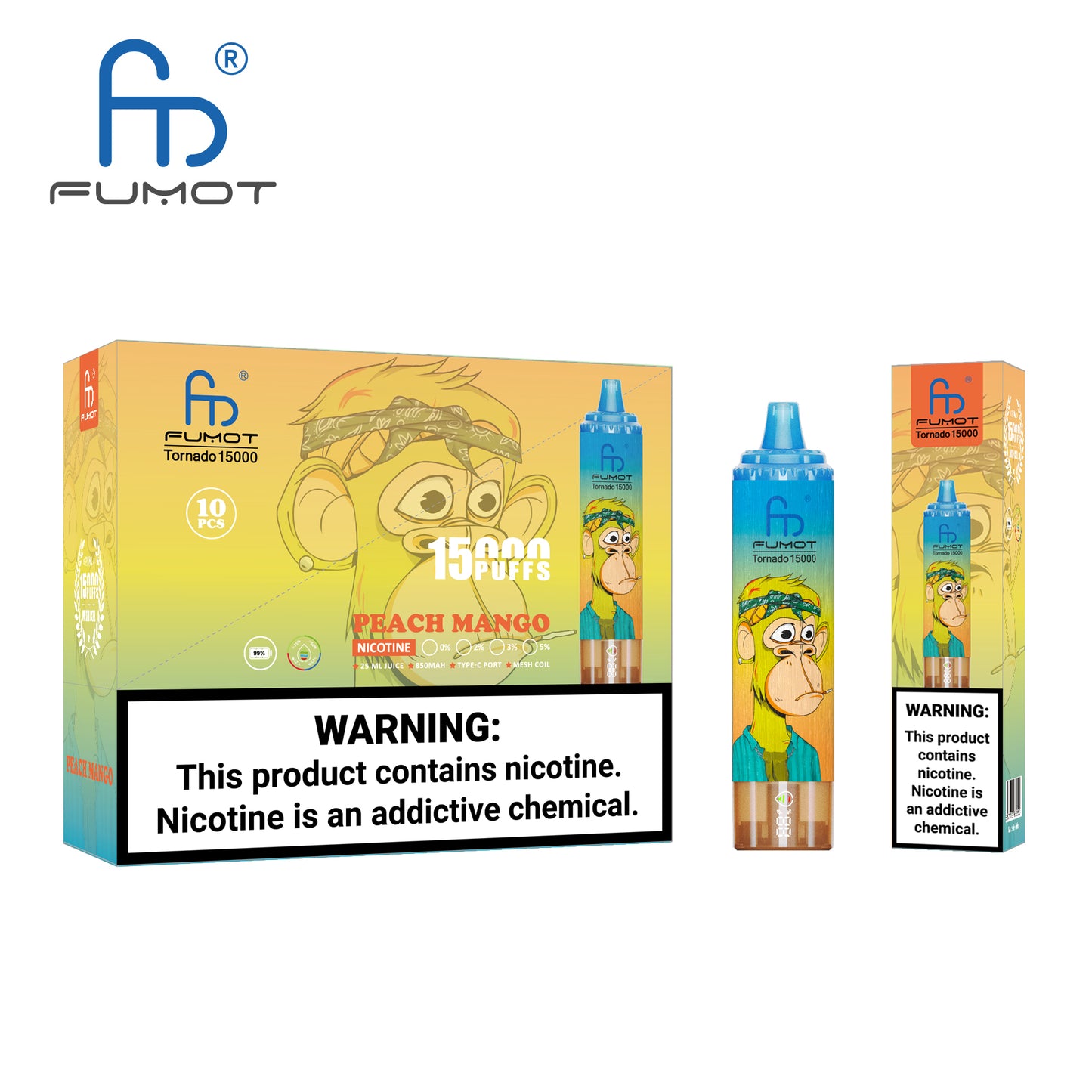 RandM Tornado 15000 | 2% nicotine