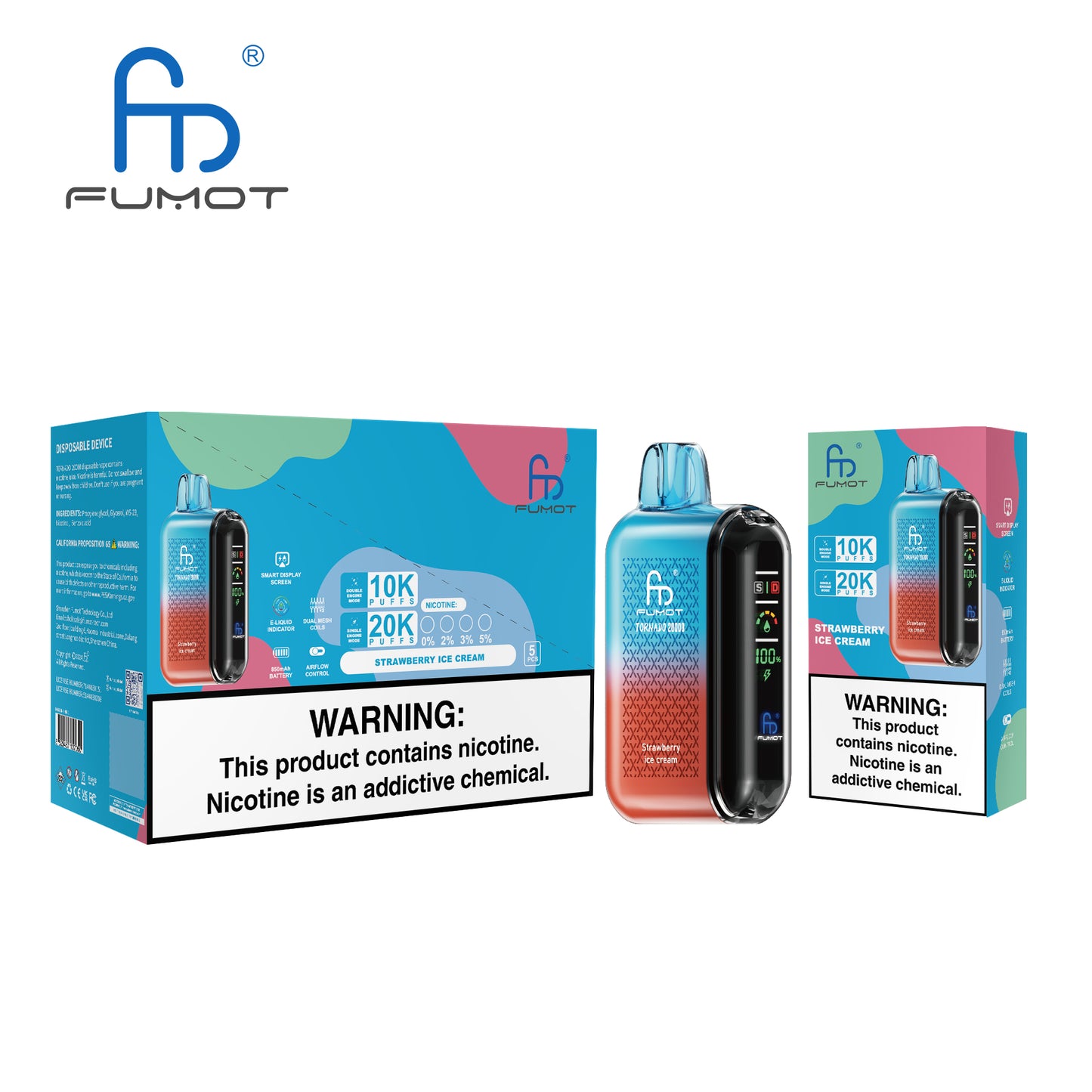 RandM Fumot Tornado 20000 Puffs Disposable Vape