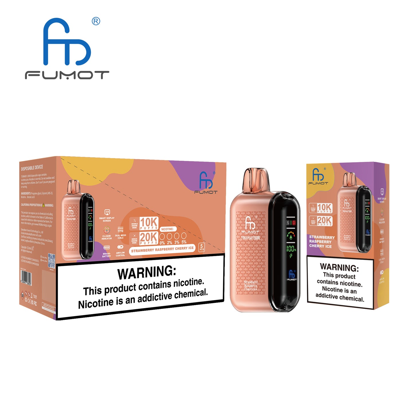RandM Fumot Tornado 20000 Puffs Disposable Vape