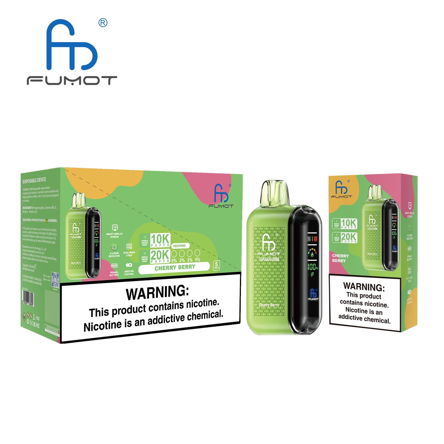 RandM Fumot Tornado 20000 Puffs Disposable Vape
