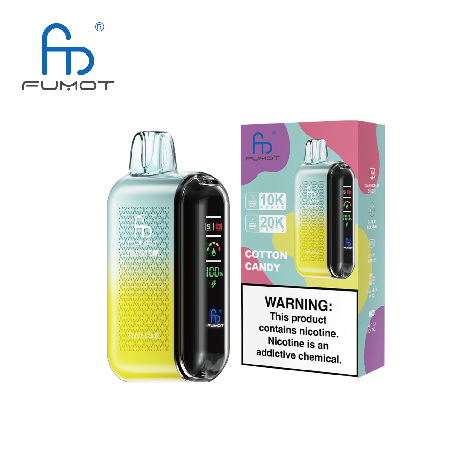 RandM Fumot Tornado 20000 Puffs Disposable Vape