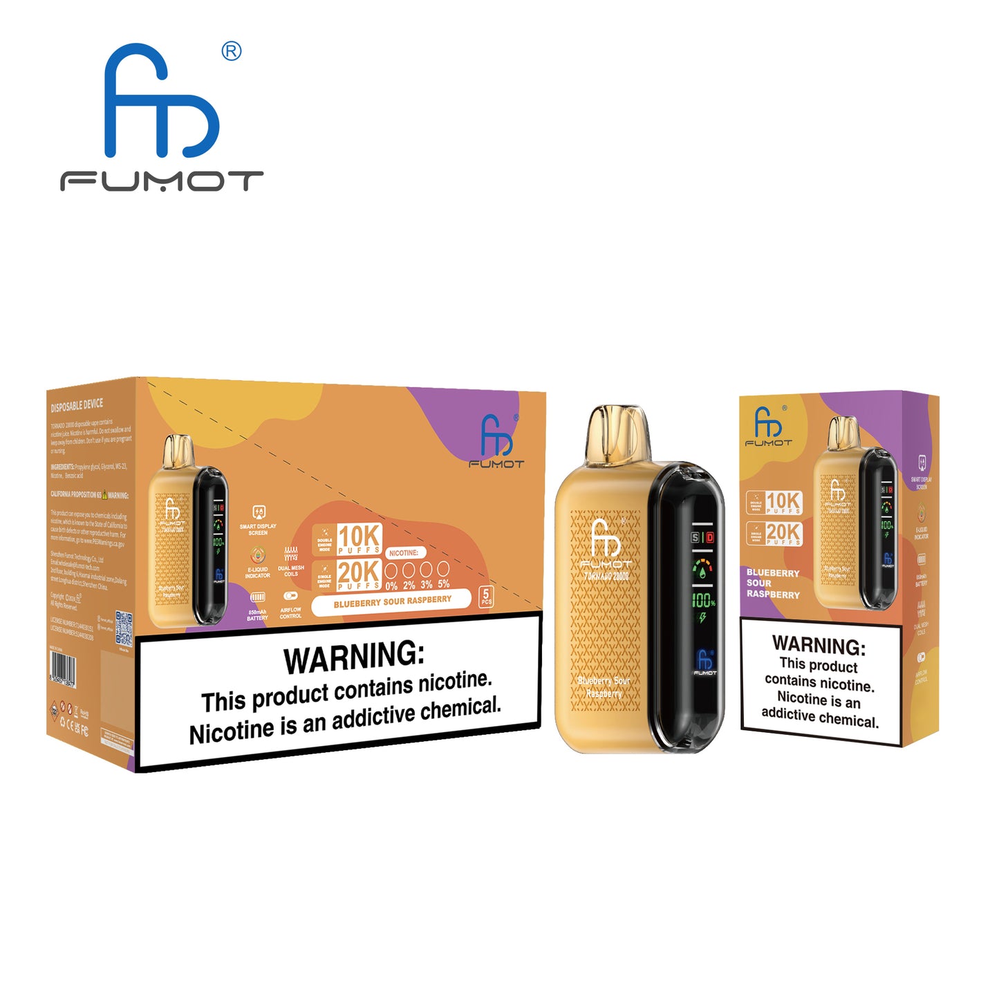 RandM Fumot Tornado 20000 Puffs Disposable Vape